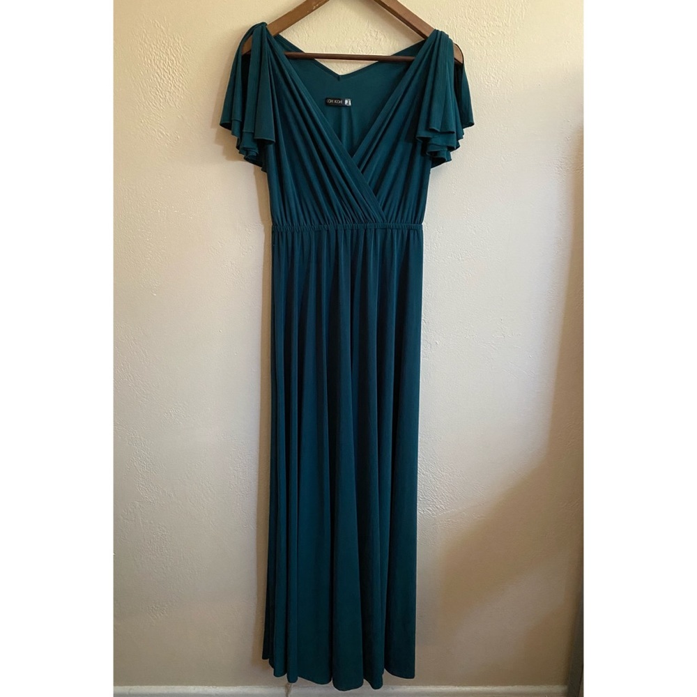 Dark Green Maxi Bridesmaid Dress